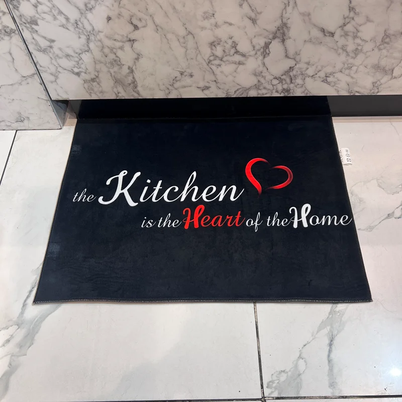 پادری آشپزخانه قلب قرمز رنگ مشکی