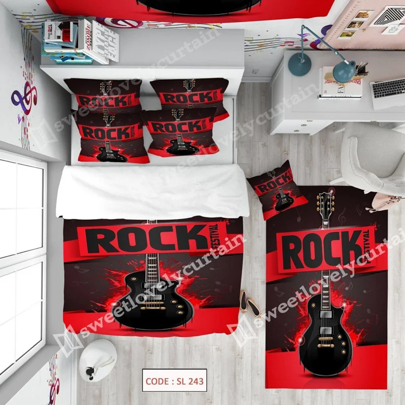 ست اتاق خواب ۲۴۳ SL طرح نوجوان گیتار راک