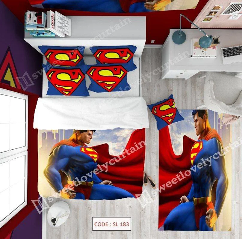 ست اتاق خواب ۱۸۳ SL طرح  پسرانه سوپرمن