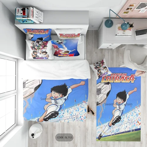 ست اتاق خواب ۷۱۲ SL طرح پسرانه مدل کارتون فوتبالیستها
